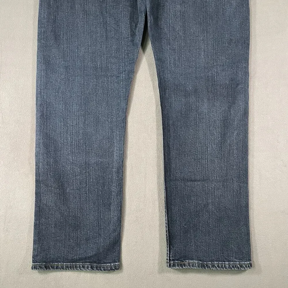 Wrangler Five Star Relaxed Fit Jeans Mens 36x30 Blue Straight 97FXWXD
